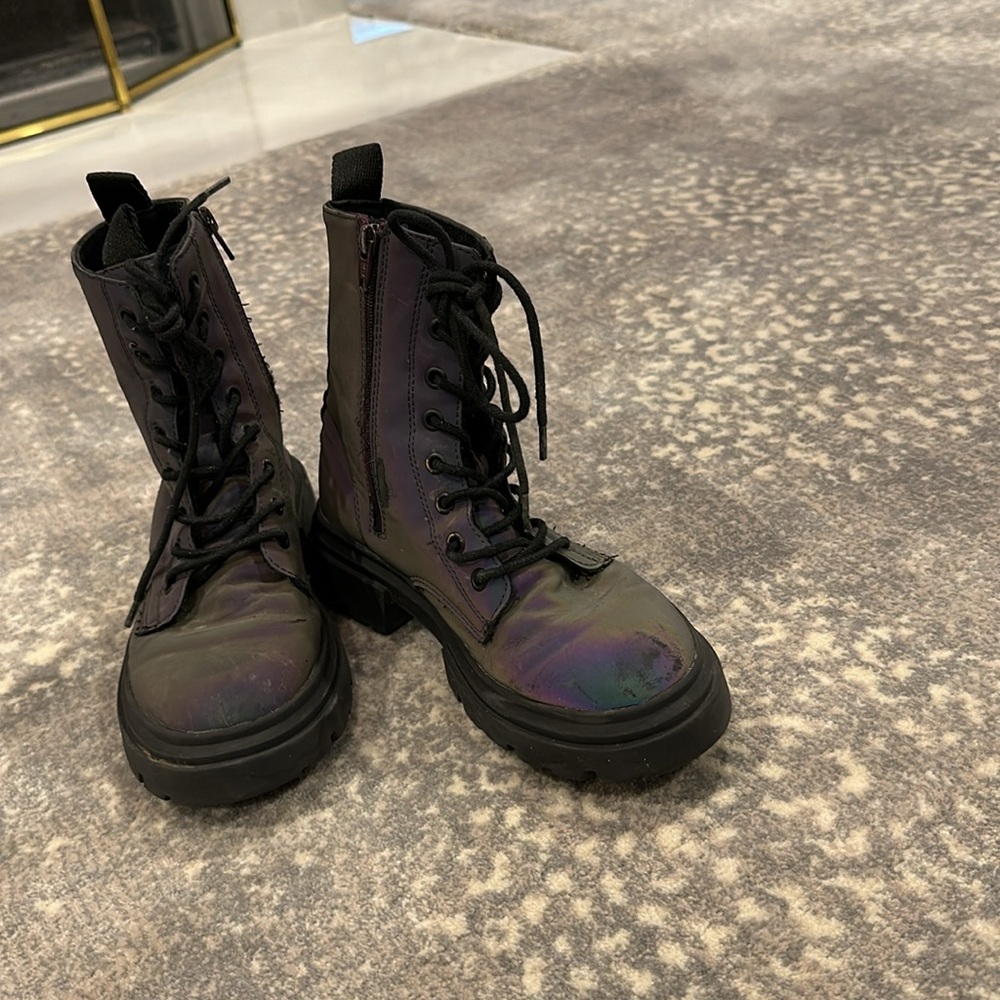 ZARA HOLOGRAM BOOTS KIDS SIZE 32/12 - Picture 3 of 11